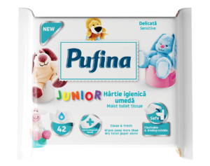 Pufina Moist Toilet Tissue Junior