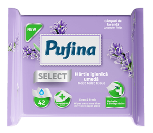 Pufina Moist Toilet Tissue Lavender