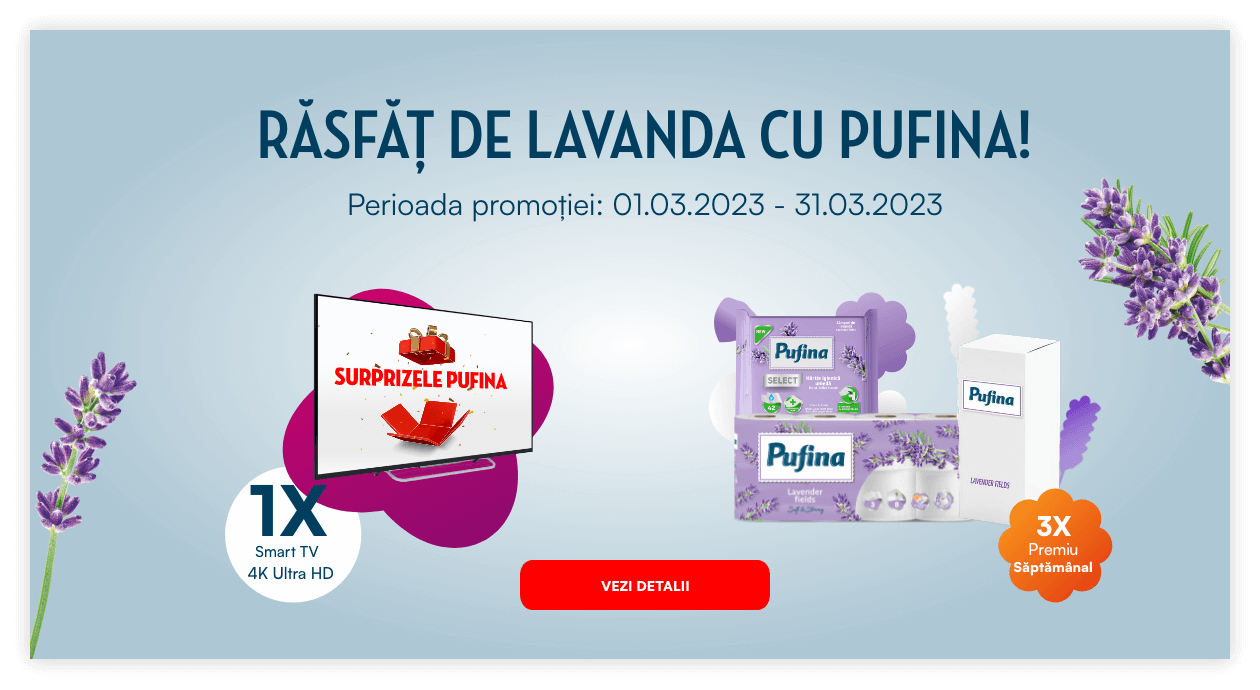 promotie incheiata rasfat de lavanda cu pufina