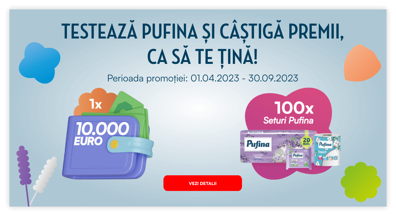 pufina campanie incheiata testeaza pufina si castiga premii ca sa te tina